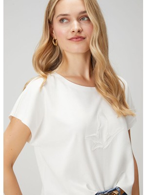  club seamless nakışlı t-shirt beymenclub
