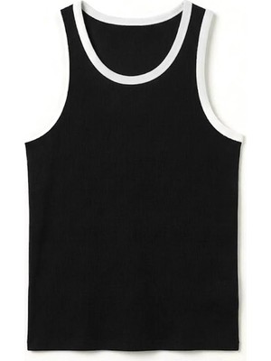Vamos Oversize Askılı Tişört Siyah