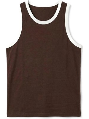 Vamos Oversize Askılı Tişört Kahve