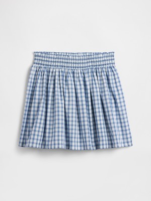 Gap Kız Çocuk Mavi Pull-On Smocked Etek