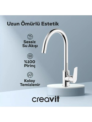 Creavit Solo Krom Mutfak Eviye Bataryası SO8500