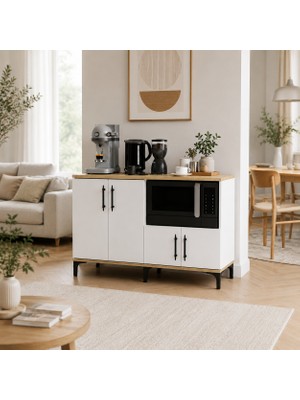 Garaj Home Elmas Çok Amaçlı Dolap Kahve Köşesi