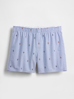 Gap Erkek Açık Mavi Poplin Boxer
