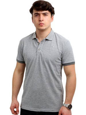 Exuma Polo T-Shirt Erkek Grimelanj 1912048-057 Gri