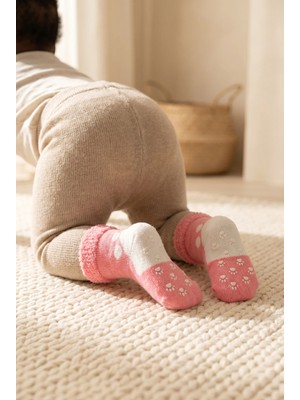 Bony Socks Bebek Patili Soket Çorap Pembe