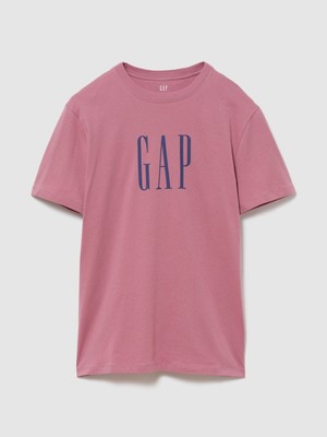 Gap Erkek Koyu Pembe Everyday Soft Relaxed Grafik Baskılı T-Shirt