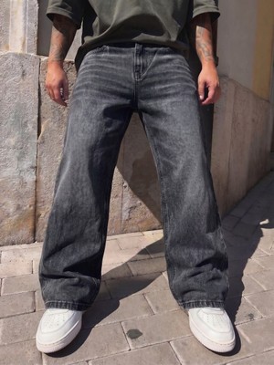 Wkm Erkek Baggy Yıkamalı Denim Jean Pantolon