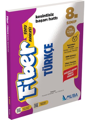 Muba Yayınları SRB8002 8. Sınıf Türkçe Fiber Soru Bankası