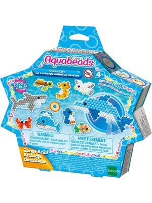 Aquabeads Okyanus Yaşamı 600 Parça 4 Yaş ve Üzeri Eğlenceli Tasarım Seti