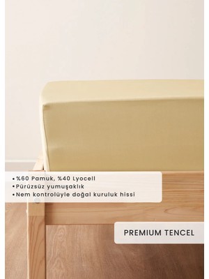 Bella Maison Premium Tencel Çift Kişilik Lastikli Saten Çarşaf (160x200x35)