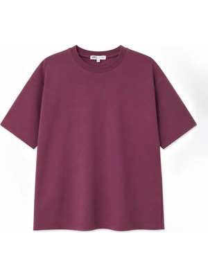 Vamos Basic Regular Fit Tişört Vişne