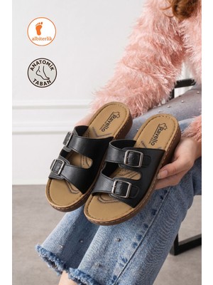 Albishoes Kadın Soft Yumuşak Rahat Taban Kadın Terlik Anatomik Gün Boyu Rahat Kullanım Terlik