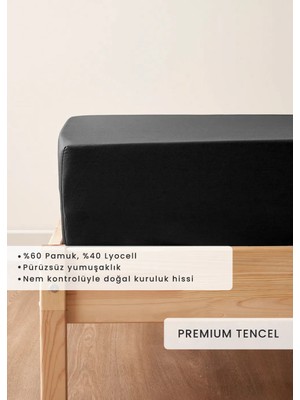 Bella Maison Premium Tencel Çift Kişilik Lastikli Saten Çarşaf (160x200x35)