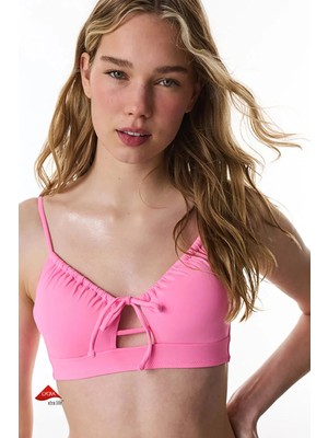 Penti Pembe Front Opening Bikini Üstü
