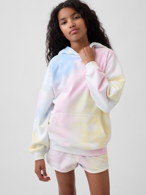 Gap Kız Çocuk Çok Renkli Vintagesoft Havlu Kumaş Oversized Sweatshirt