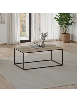 Adore Mobilya Profile Dikdörtgen Orta Sehpa - Açık Ceviz (Tori) 100X42X60 cm (Gxyxd)