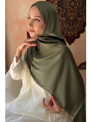 İmaj Butik Haki Abiye Safir Ipek Şal