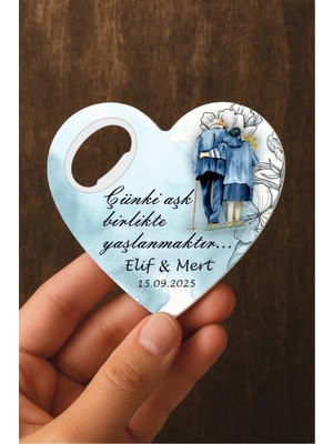 Lecatte 20 Adet Düğün Nişan Söz Nikah Mevlüd Sünnet Hediyesi - Hediyelik Magnet Açacak