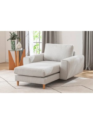 Vivense Merlin Daybed, Fitilli Kol, Naturel, Recycled, Açık Gri