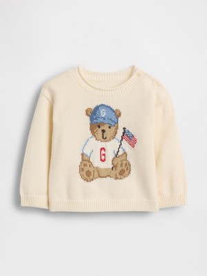 Gap Bebek Kırık Beyaz Brannan Bear Americana Kazak