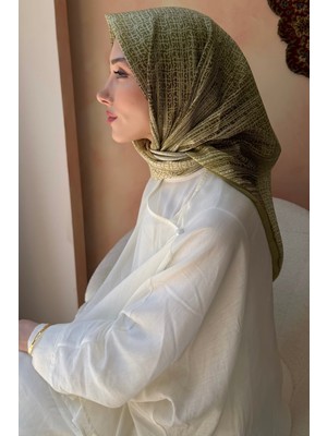 İmaj Butik Olive Desenli Soft Eşarp