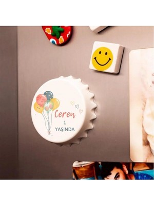 Lecatte Doğum Günü 10 Adet Kişiye Özel Baskılı Magnet Açacak