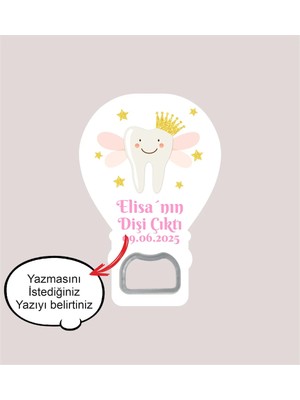 Lecatte 20 Adet Diş Buğdayı Pembe Temalı Balon Açacak Magnet