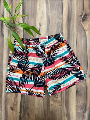 Empressco Unisex Desenli Deniz Shortu, Mayo ve Volley Short, Astarlı, Rahat ve Şık