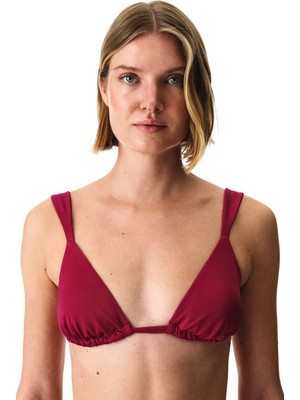 Penti Bordo Evelyn Üçgen Bikini Üstü