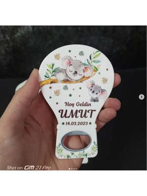 Lecatte 20 Adet Balon Magnet Açacak Yeni Doğan, Doğum Günü, Sünnet, Nişan, Söz, Koala Temalı
