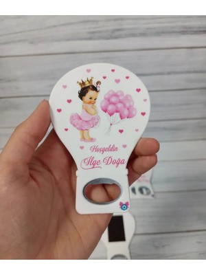 Lecatte 20 Adet Balon Açacak Magnet Pembe Kız Temalı