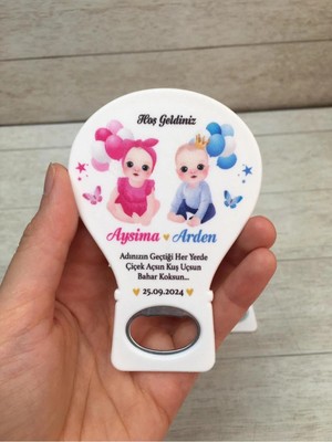 Lecatte 20 Adet Balon Magnet Açacak Yeni Doğan, Doğum Günü, Sünnet, Nişan, Söz, Düğün Hediyelik