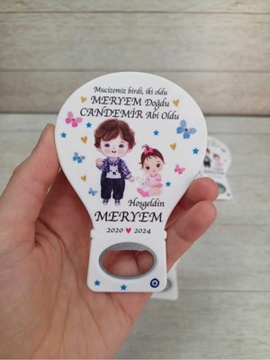 Lecatte 20 Adet Balon Magnet Açacak Yeni Doğan, Doğum Günü, Sünnet, Nişan, Söz, Kardeşli Model