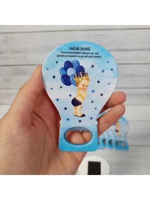 Lecatte 20 Adet Balon Açacak Magnet Mavi Çocuk Temalı