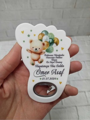 Lecatte 20 Adet Ayak Magnet Açacak Yeni Doğan, Doğum Günü Sünnet Nişan Söz Düğün Hediyelik