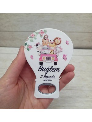 Lecatte 20 Adet Balon Açacak Magnet Kız Bebek Safari Konsepti
