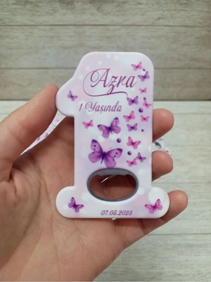 Lecatte 20 Adet Bir Şeklinde Açacak Magnet Mor Kelebek