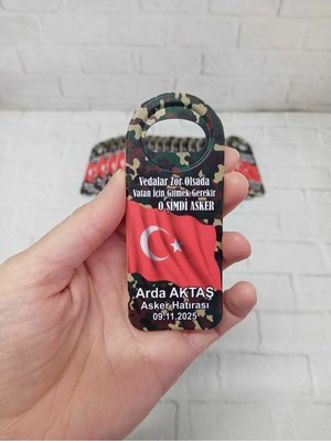 Lecatte 20 Adet Uzun Açacak Asker Hatırası Magneti