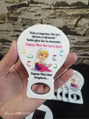 Lecatte 20 Adet Balon Açacak Magnet Kız Kuran Doğum Günü