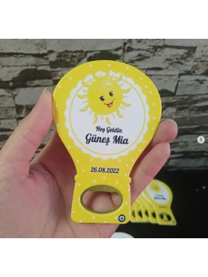 Lecatte 20 Adet Balon Magnet Açacak Yeni Doğan, Doğum Günü, Sünnet, Nişan, Söz, Güneş Modeli