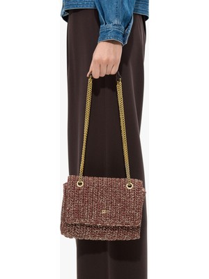 Parfois Kadın Kapaklı Hasır Efektli Omuz Çantası