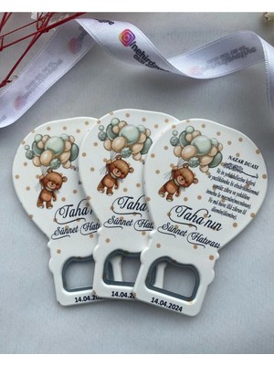Lecatte (10 Adet) Balon Açacak Magnet-Yeni DOĞAN,6AY Kınası, Nişan,nikah,söz,kına,sünnet Hediyesi