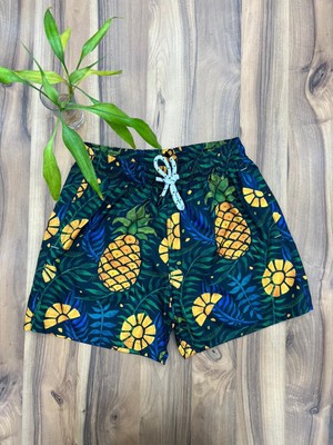 Empressco Unisex Desenli Deniz Shortu ve Volley Şortu, Astarlı, Rahat ve Şık
