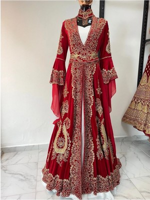 Aashiv's Collection Kına Elbisesi Bindallı Kaftan