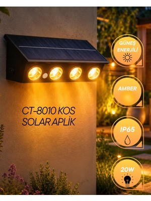 Cata CT-8010 Kos Solar Aplik 20W Amber