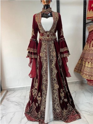 Aashiv's Collection Kına Elbisesi Bindallı Kaftan
