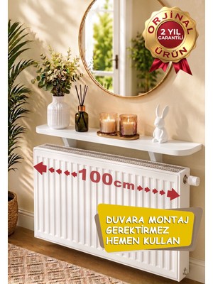 MZ Ahşap Petek Üstü Uçan Raf Dresuar 100 cm