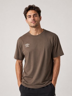 Umbro Season Erkek Kahverengi Pamuklu Spor Tişört NF0150