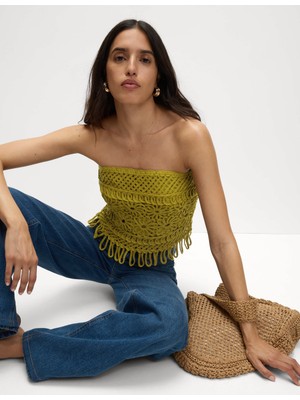 Marks & Spencer Pamuk Karışımlı Bandeau Üst