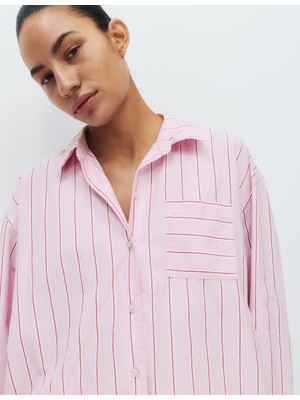 Marks & Spencer Çizgili Pijama Üstü